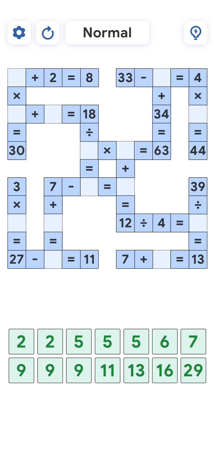 Crossmath Games - Math Puzzle