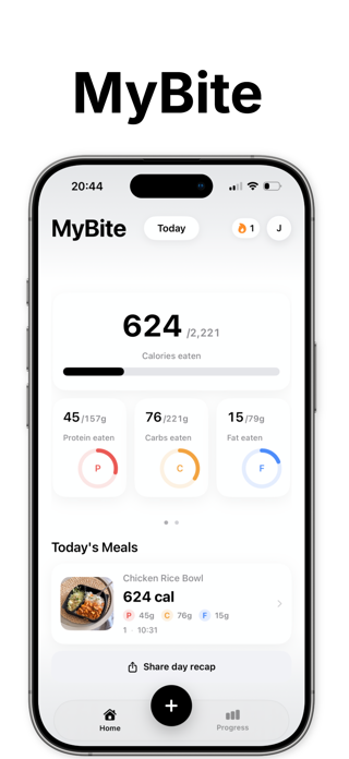 MyBite - AI Calorie Tracker Screenshot 1 of 5