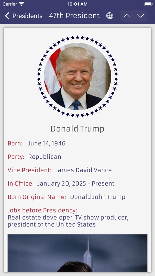 #2. The U.S. Presidents (iOS) 由: Ratha Sou