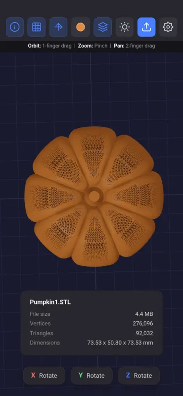 Simple Offline STL OBJ Viewer screenshot 2 of 4