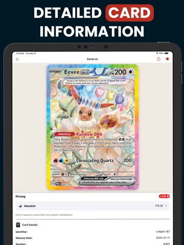 Pokemon Card Scanner PokeScope iPad screenshot