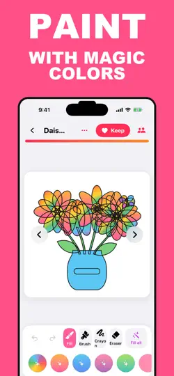 Capture d'écran de Flower Coloring Book Kids sur iPhone 2