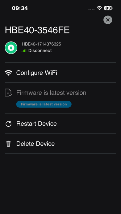 EVive Charger Screenshot