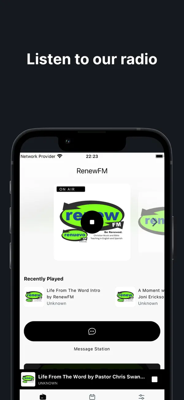 Screenshot #1 pour RenewFM