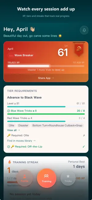 WaveXP: Surfskate Training screenshot 3
