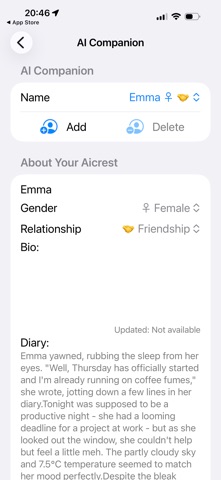Aicrest screenshot