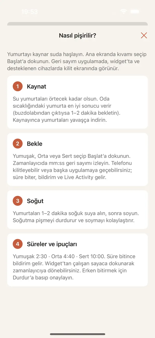 Screenshot #2 pour Yumurta Zamanlayıcı