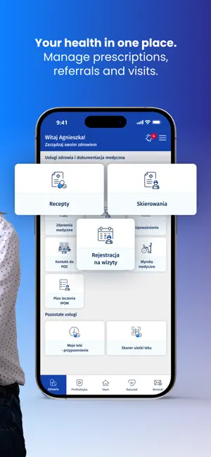 mojeIKP - log in to health iPhone screenshot 3