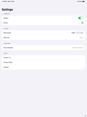 App screenshot
