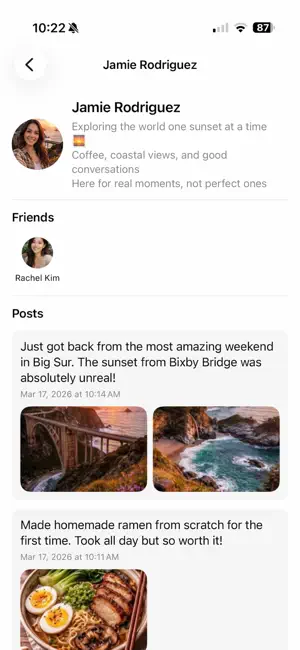 Friendster iPhone screenshot 2