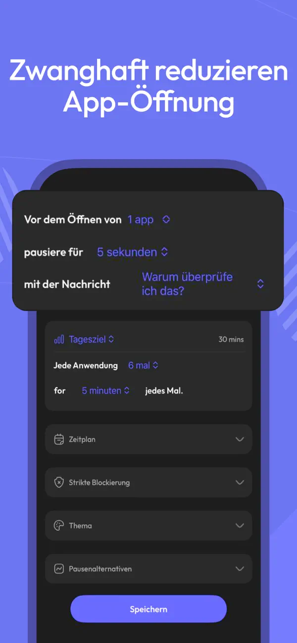 ScreenZen- Screen Time Control iPhone App Screenshot 2 – Produktivität