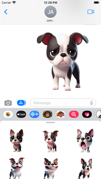 Boston Terrier Stickers Screenshot