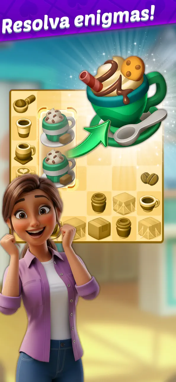 Solitaire Story: Ava's Manor iOS Mod IPA screenshot 3 - iOS game interface