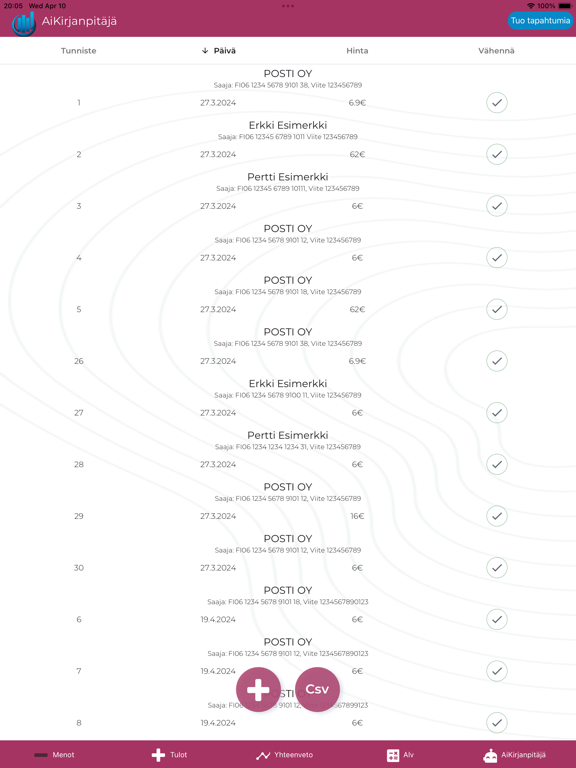 Screenshot #5 pour AiKirjanpitäjä