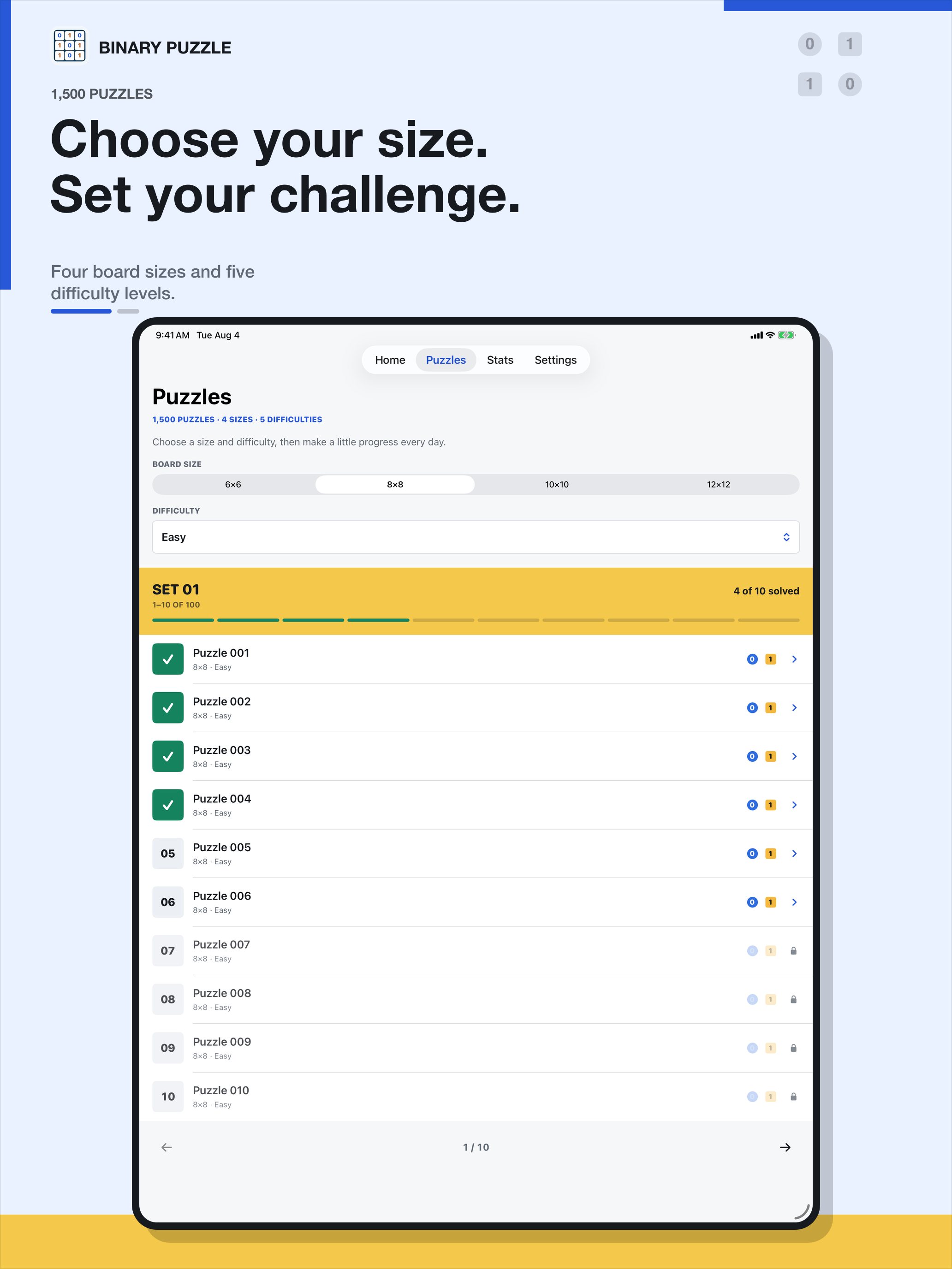Binary Puzzle: Logic Game screenshot 9
