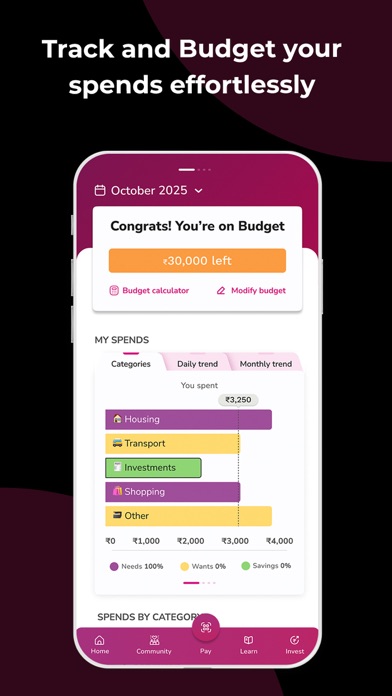 Screenshot #1 pour Lxme: UPI & Mutual Funds App
