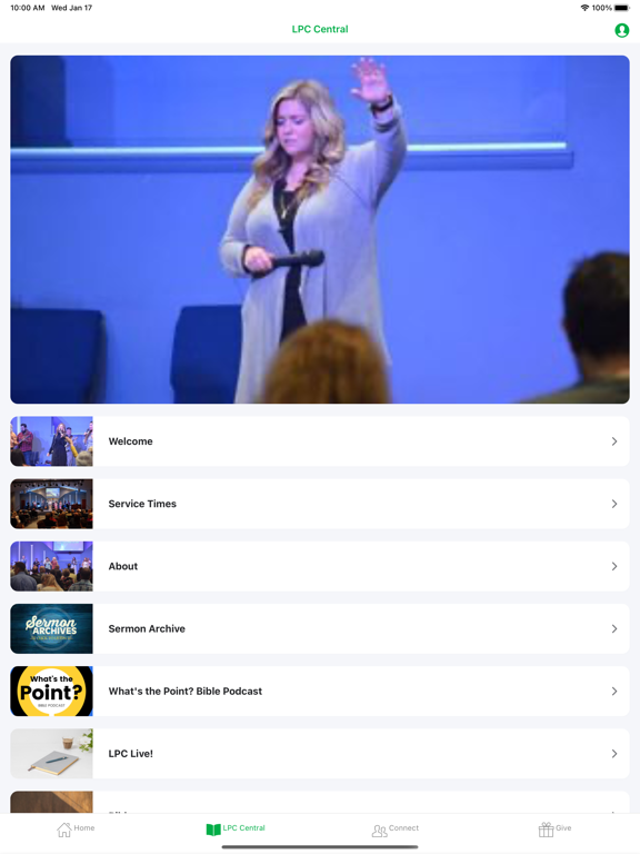 LifePoint Church Muncie iPad screenshot 2 - Lifestyle app