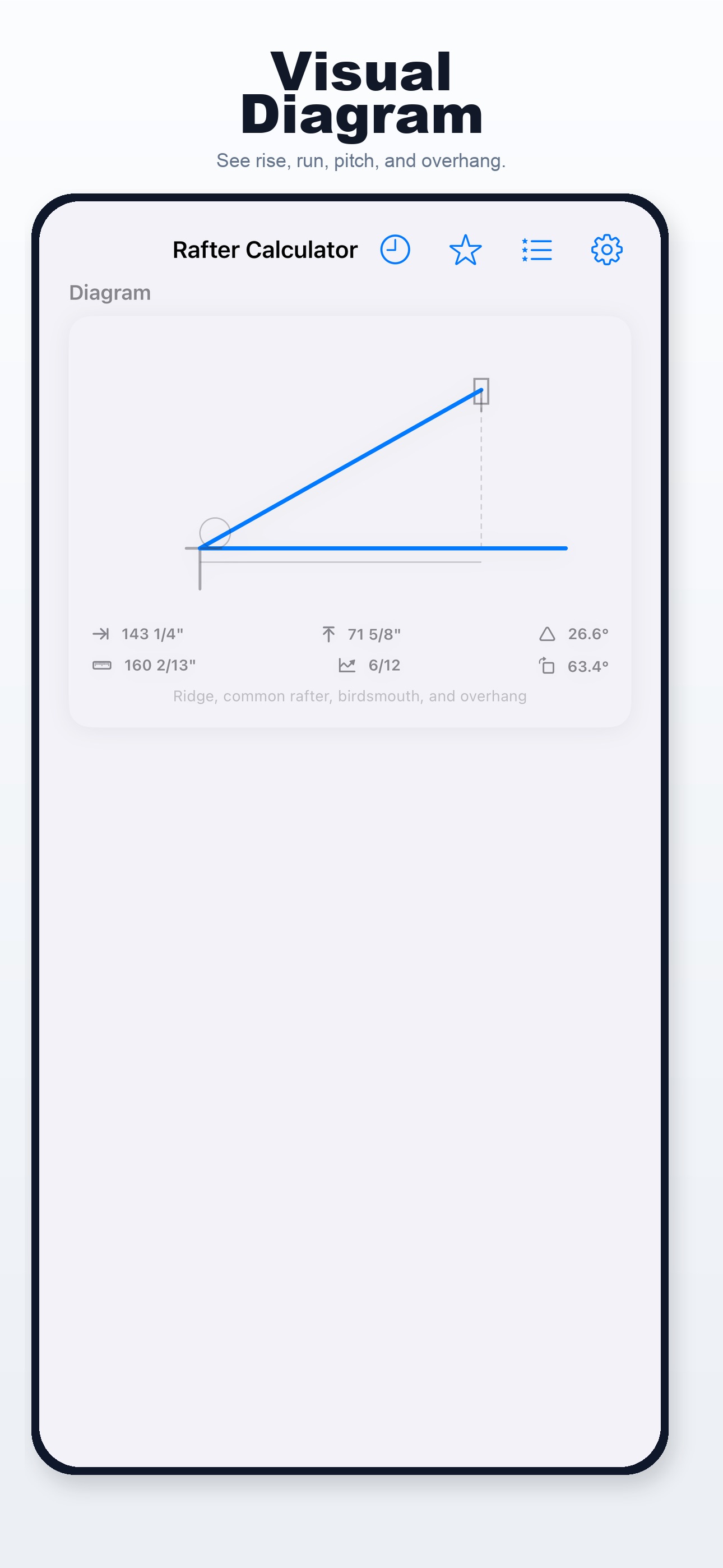 Screenshot 3 of EdgeSpace Rafter Calculator