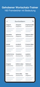 Gehobener Wortschatz Trainer screenshot