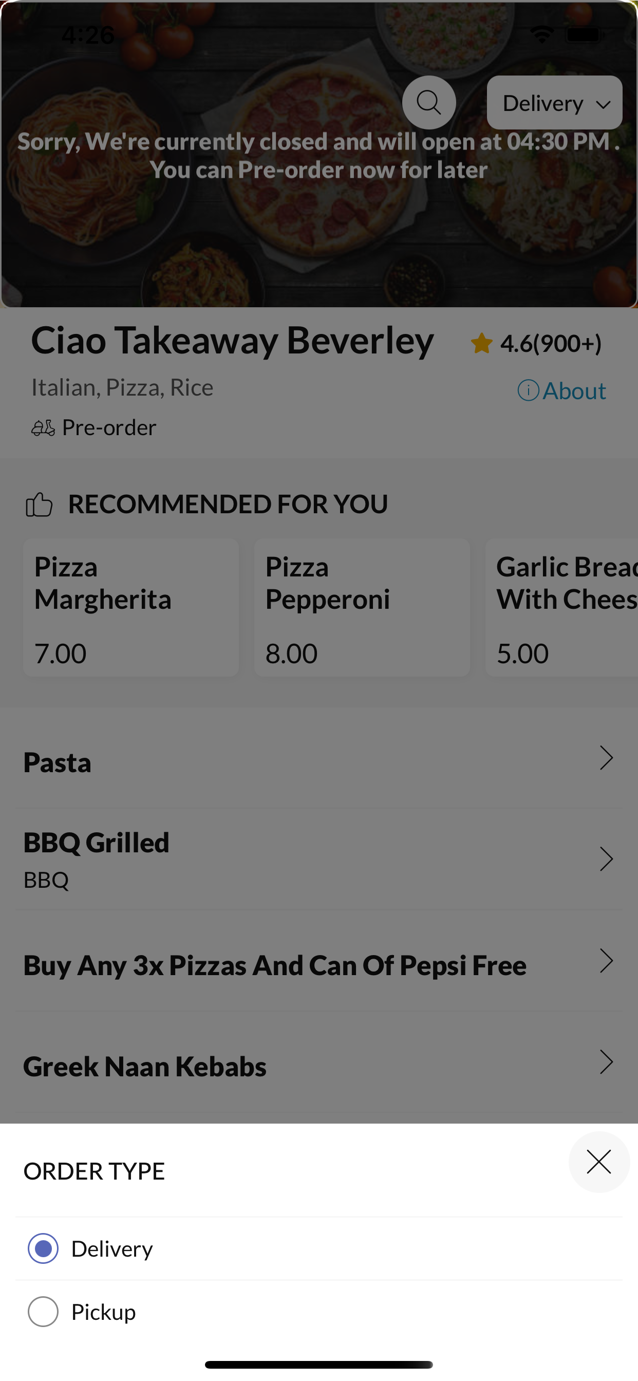 Ciao Takeaway Beverley