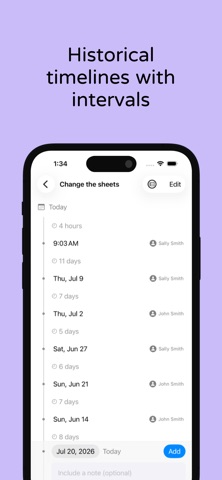Diddit: Shareable Logbook iPhone screenshot