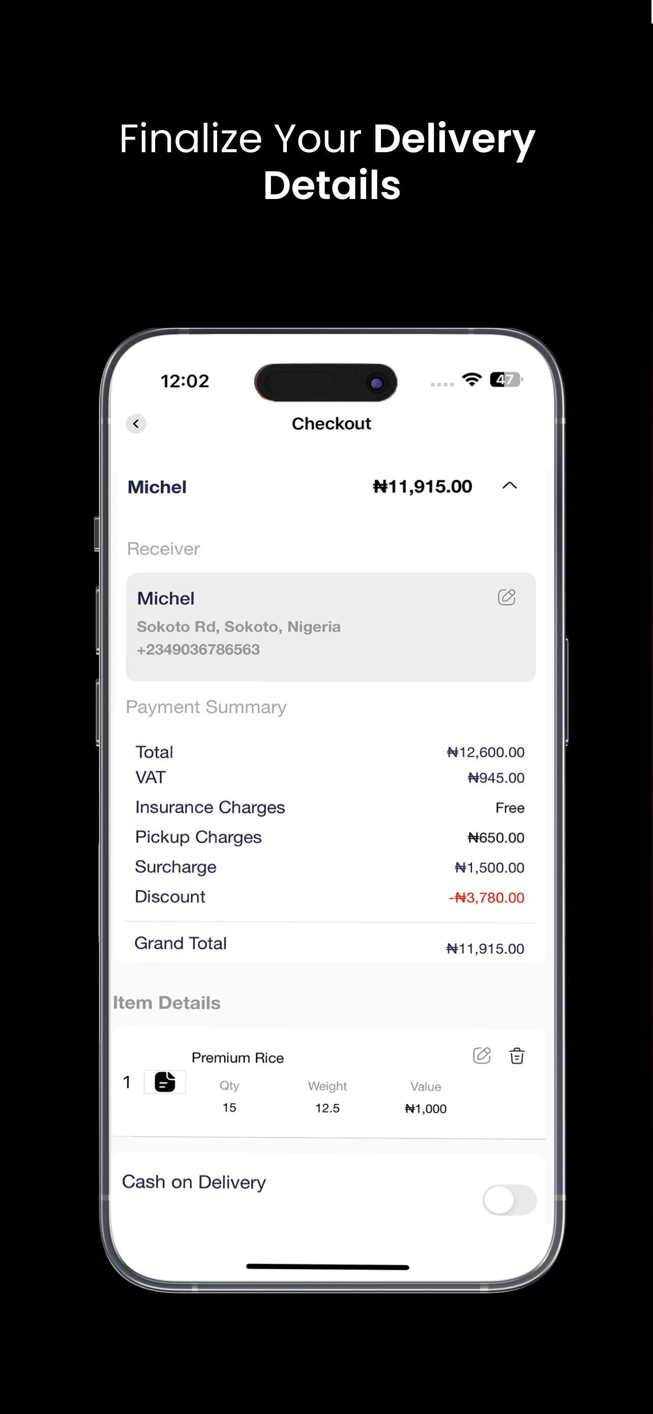 GIG LOGISTICS MOBILE screenshot 4