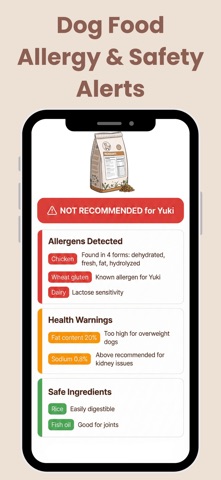 Dog Food Scanner & Advisor iPhone screenshot