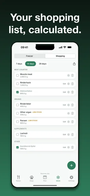 BARFRatio: Raw Feeding Calc screenshot 2