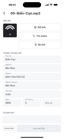 SynqTag - Edit Song's Metadata screenshot 7