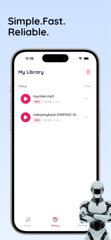 Video to MP3 Audio Conversion iPhone screenshot