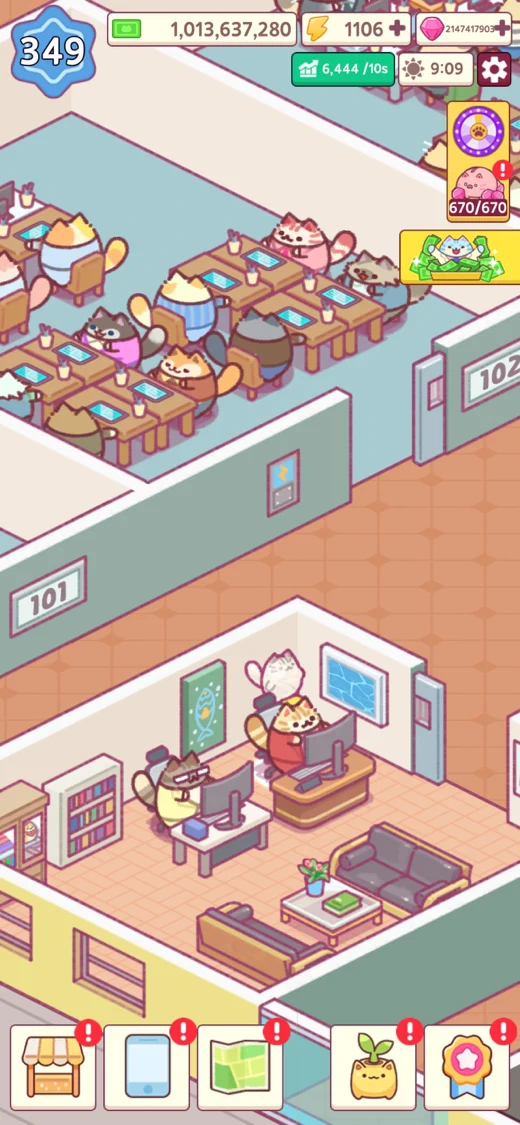 Office Cat: Idle Tycoon Games screenshot 5