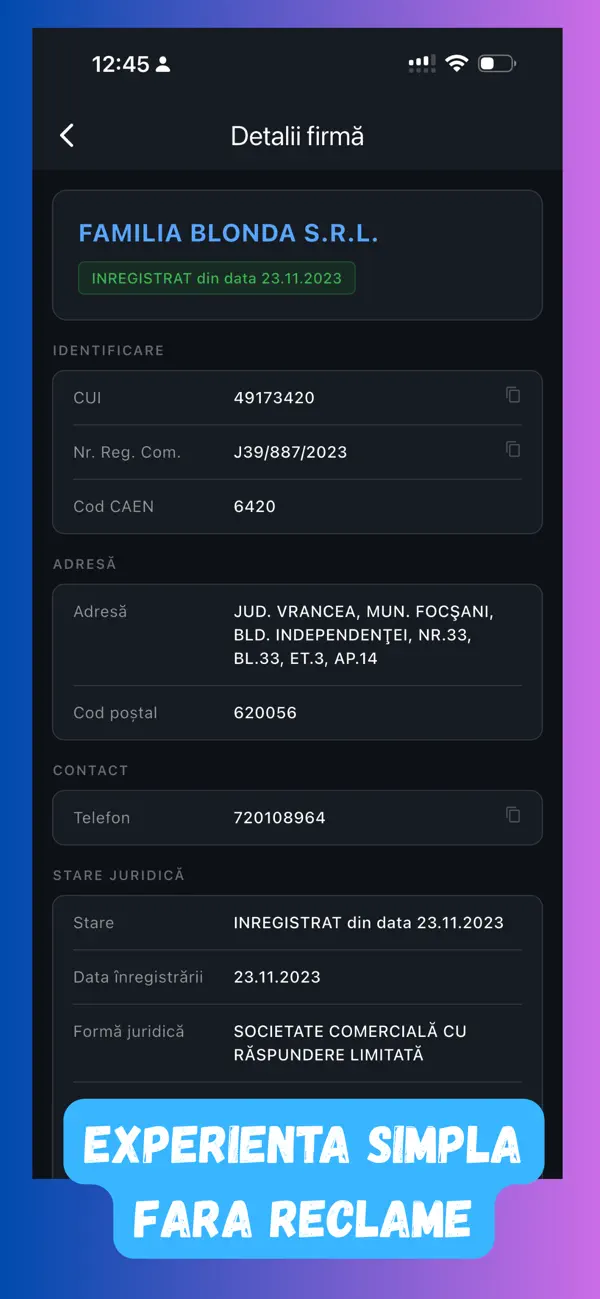 Screenshot #2 pour Lista Firme Romania