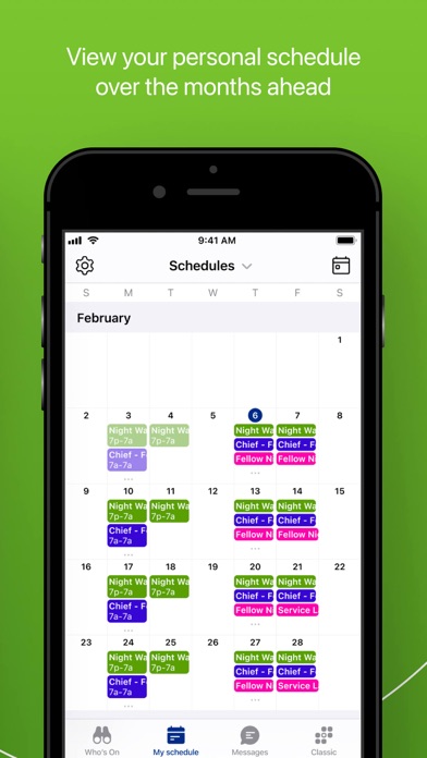 Amion - Clinician Scheduling Screenshot