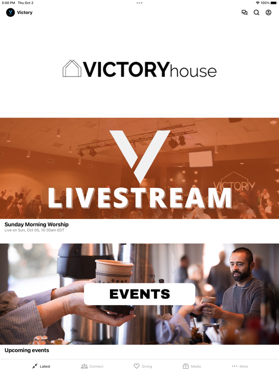 VICTORY CHURCH EAST PALATKA iPad screenshot 1 - Education app