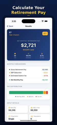 Military Retirement Guide iPhone screenshot