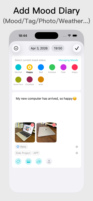 OneMood-Emotion Mood Tracker Screenshot 3 of 5