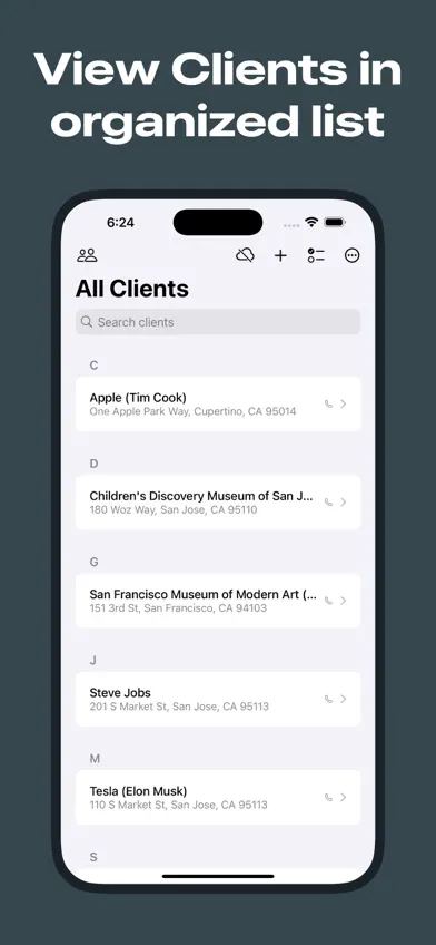 Simple Client List screenshot 2
