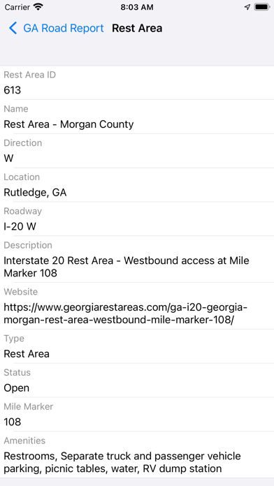 Georgia Road Report Screenshot 4 - AppWisp.com Georgia Road Report Screenshot 4 - AppWisp.com