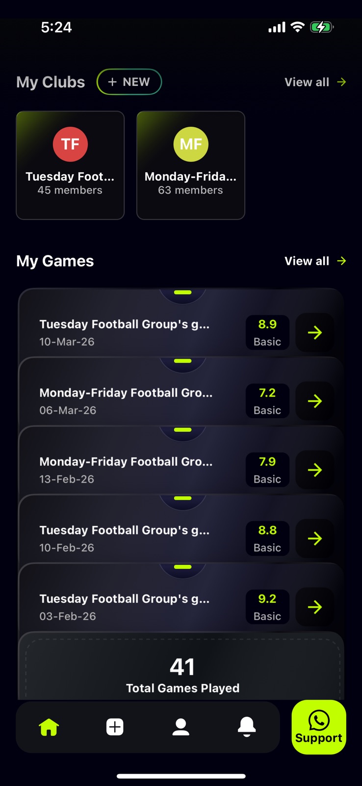 Playernation iphone screenshot 1