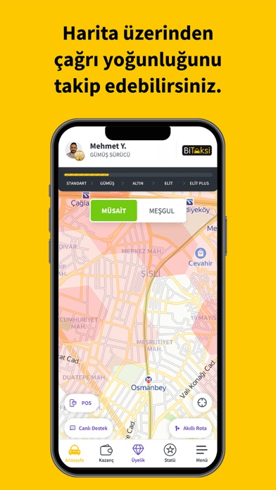 Bitaksi Sürücü Uygulaması Screenshot