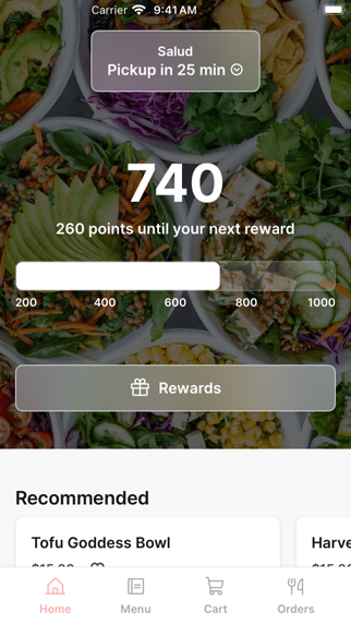 Salud To Go iPhone screenshot 1 - Food & Drink app