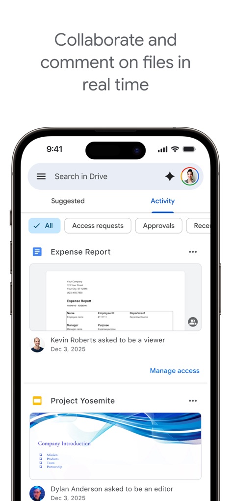 Google Drive - Real-time Collaboration Hub