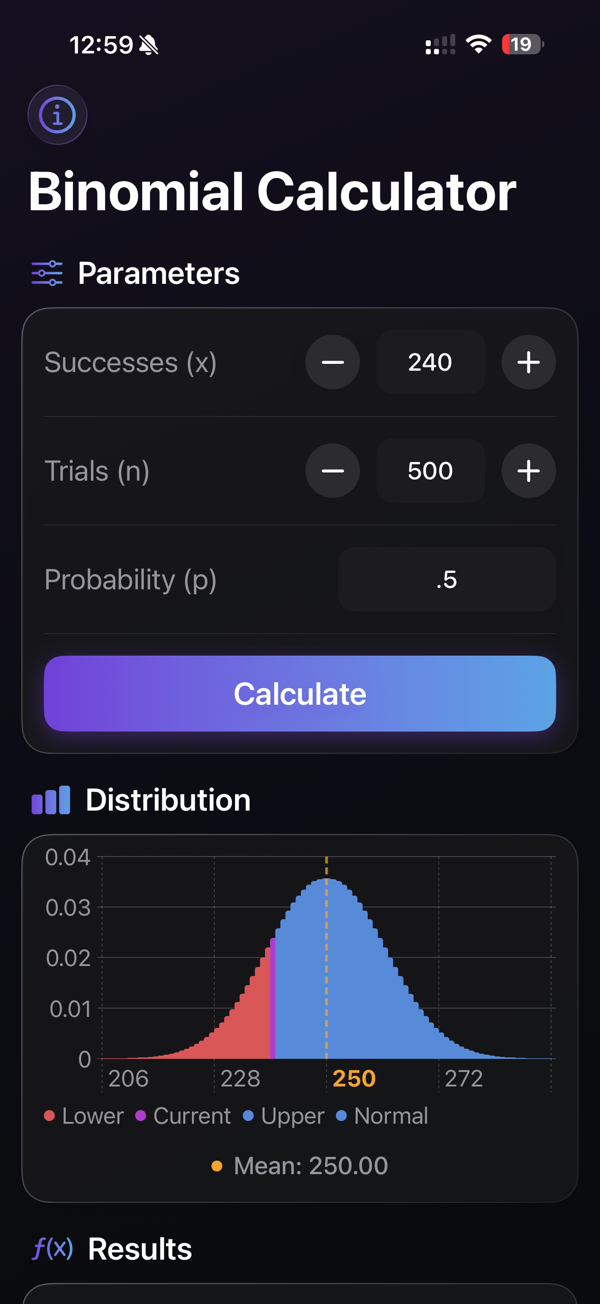 Binomial Calculator screenshot 3