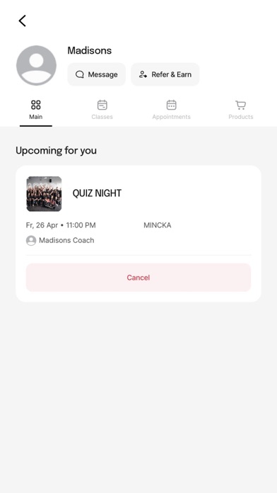 Madisons Fitness Screenshot