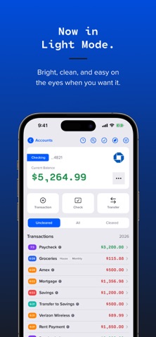 Basic Checkbook: Spending Log iPhone screenshot