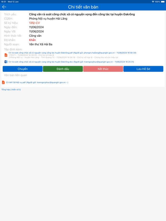Screenshot #6 pour HSCV Quảng Trị