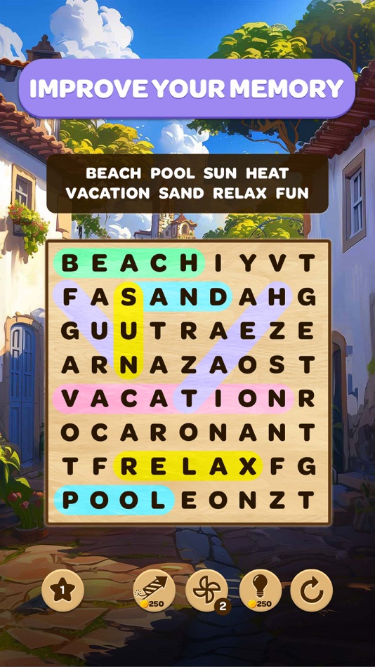 #3. Word Search Hunt (iOS) By: Mad Brain Games LTD