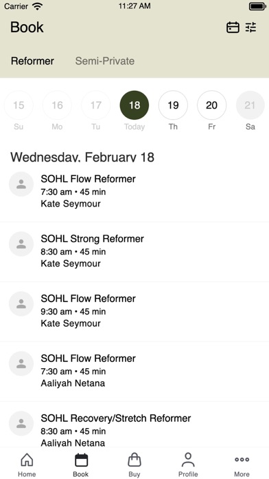 Screenshot #2 pour SOHL Studio Pilates & Movement