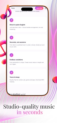 Sonua: Music Generator Screenshot 4 of 6