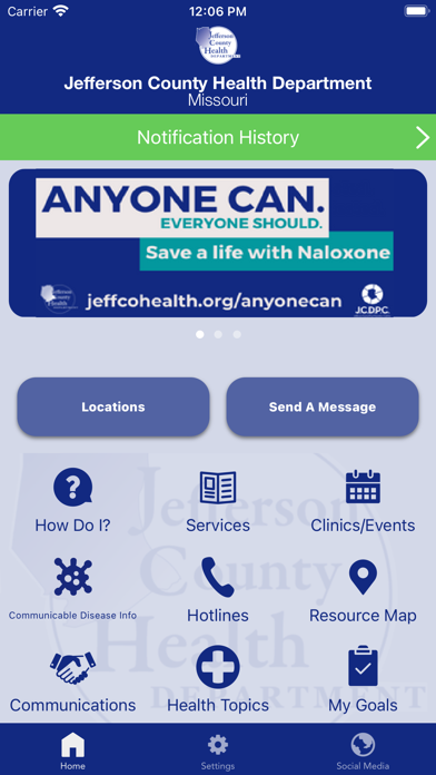 Jefferson County Health, MO Screenshot